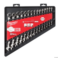 MILWAUKEE 4932-4642-58 MAXBITE Metric 15pcs Combination Wrench Set