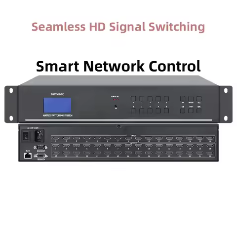 HDMI Matrix Switcher16x16 8x8 8x24 16 in 32 out with Network Control High Definition Signal for Conf
