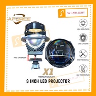 AFORCE X1 3INCH LED PROJECTOR 55W ( BULE FILM) 1 PAIR CAR PROJECTOR HEAD LAMP PROJECTOR CAR LED PROJ