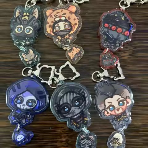 Call of Duty COD merchandise cosplay acrylic pendant keychain konig keegan ghost nikto soap