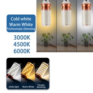 220V Led Lamp Bulb E14 Led Candle Light Bulb  Tri-Colour 12W  LED Bulb 3 Color IN 1 E27 E14 Holder L
