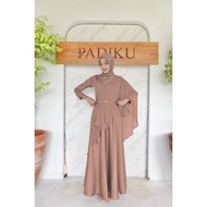 Rizkiya Gamis Wanita Brokat Exclusive Slendang Variasi 10 model / 1 dress 10 look dress / Gamis Jumb