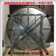 Large Table Household Spring Foldable Dining Table Stainless Steel Melting Square Round Table Round 