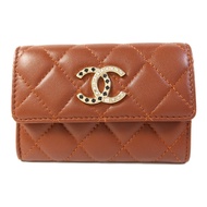 CHANEL 【萬聖節商品】羊皮皮革Card Holder金扣卡片套