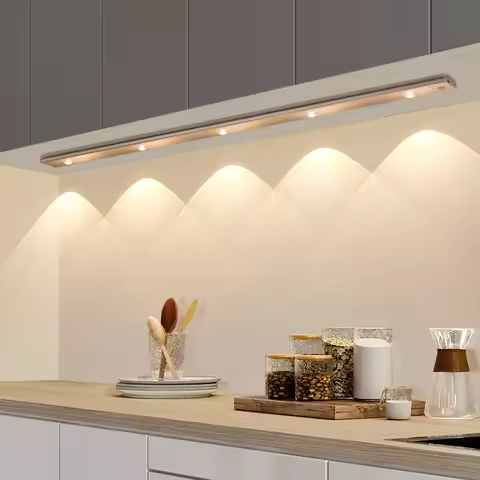 LED Light 20cm 30cm 40cm 2x30cm Cabinet Lamp PIR Motion Sensor Wireless USB Rechargeable Night Light