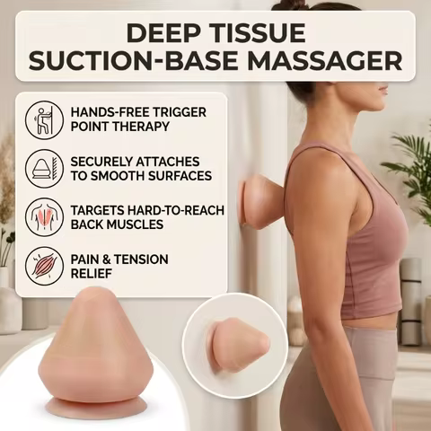 1/2Pcs Silicone Adsorption Massage Cone Ball Injection Molded Muscle Relaxation Ball for Fitness Mer
