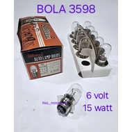 Ball 3598 (STL) C700 6 VOLT / FIT NEW / Force 1 F1ZR/ GRAND/ V75/ V80 12/ FRONT bulbVOLT STANLEE mot