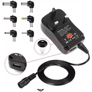 12VDC 30W Universal AC 100-240V to DC 3V/4.5V/5V/6V/7.5V/9V/12V Multi Voltage Adapter (SY8)