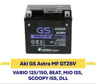 Aki GS ASTRA MF GTZ-6V untuk Motor Honda BeAT eSP CBS ISSHONDA PCXSCOOPYVARIO 125/150Honda CBR 150 R