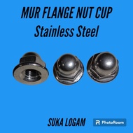 FLANGE CUP NUT M6 M6 Stainless Steel 304 A2-70 CAP NUT/. Key 10