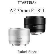 TTArtisan 35mm f1.8 II Auto Focus APS-C Lens for Fuji X / Sony E / Nikon Z Mount Mirrorless Cameras