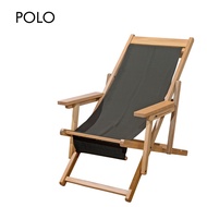 POLO LAZY CHAIR Outdoor Camping Glamping Beech  Canvas Folding Butterfly Chair Convenient Camping Be