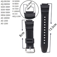 Strap Casio W-96 Ae1000 AQ-S810W Replacement Watch Strap Wrist Bracelet Tali Jam Casio