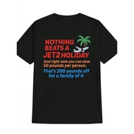 Men's Jet2 Holiday Graphic Tee - Enjoyable Travel Design, Comfortable & Airy, Made Of Polyester, Bri