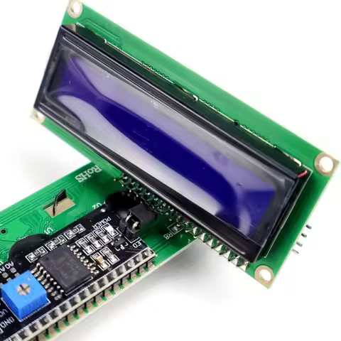 LCD1602 16x2 Display Module IIC/I2C 5V Blue/Yellow-Green Screen Solder Pin Header for Arduino DIY 1p