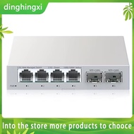 【dinghingxi2】10 Gigabit Switch Network Managed Switch 4 Port RJ45 Managed Ethernet Network Switch 2 