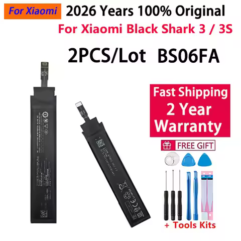 2026 Years 2x2360mAh BlackShark Original Battery BS06FA For Xiaomi Black Shark 3 3S Shark3 Phone Bat