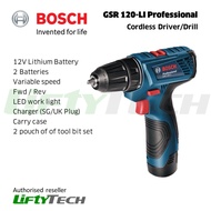 Bosch GSR 120-LI Professional Cordless Drill/Driver - Local Set