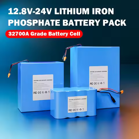 12Ah 24Ah 36Ah LiFePO4 Cells,12V 32700 Battery Pack With Wires Lithium ion Rechargeable Battery ,For