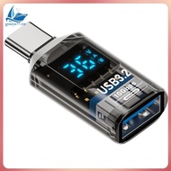 [gouyu77.vn] LED Display USB 3.2 Adapter USB to Type C Adapter Data Transmission Smart Chip Power Me