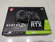 VGA MSI GeForce RTX 3060 RTX3060 VENTUS 2X OC 12GB 12 GB komputer pc