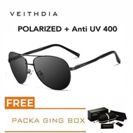 MATA MATAHARI ORIGINAL Aviator Pilot Sunglasses Polarized anti-UV Sunglasses Veithdia Polaroid