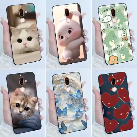Cute Case For Nokia 7 Plus/Nokia7/Nokia 7.1 Fundas Capa Printing Shell Protective Cover Soft Silicon