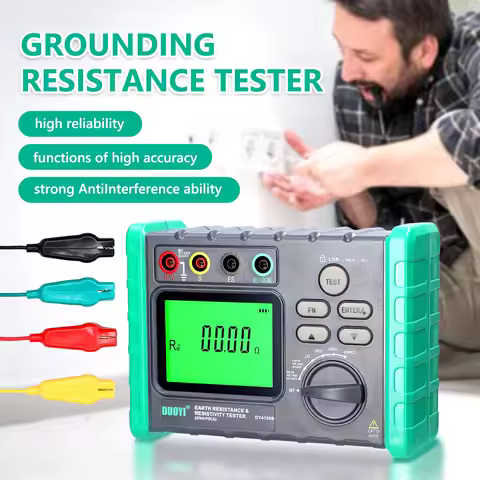 DY-4100A/DY-4100B Digital Grounding Resistance Tester Multi-Gear Ground Resistance Tester Voltage Me