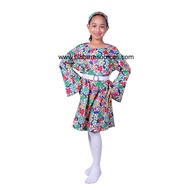 Kids Retro Dress 60s & 70s Dress Kindergarten Concert Costume Pre-school Concert Costume复古服装