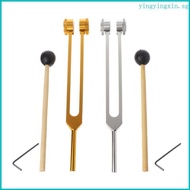 YIN Tuning Fork Set 128HZ Tuning Fork Aluminum Alloy Tuning Fork with Hammer Wrench