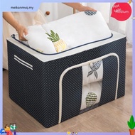 35L/80L/110L Large Capacity Foldable Cotton Linen Storage Box Steel Frame Storage Extra Large Box