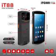 iTCAN เครื่องนับสต๊อก PDA iT88 เครื่องสแกนบาร์โค้ด เก็บข้อมูล Data 5G จอสัมผัส