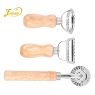 3PCS Ravioli Pasta Cutter Set, Ravioli Stamp Maker with Wooden Handle Ravioli Maker Pasta Cutter for