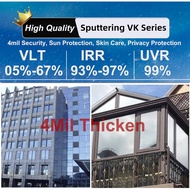 Tinted Rumah Safety Window Film 4MIil TInted Film Tinted Kereta Privacy  Window Film Tinted Sunscree