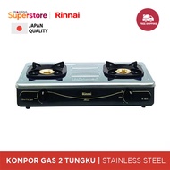 Rinnai Kompor Gas 2 Tungku Stainless Steel - RI602A | RI-602A