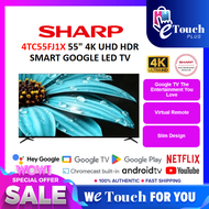 SHARP 4K HDR GOOGLE TV Smart LED TV High luminance technology [ 50 4TC50FJ1X / 55 4TC55FJ1X / 65 4TC