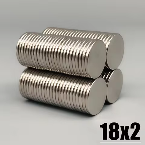 50/100/200pcs 18x2mm Magnet Strong Magnet Round Shape Craft Fridge Magnets, Whiteboard Magnets,Offic