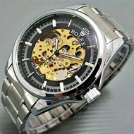 jam tangan pria RLX AUTOMATIC(tanpa baterai)stainles