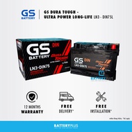 [ Installation Provided ] DIN75L | DIN75 | LN3 GS Dura Tough MF Car Battery Bateri Kereta Hilux | Ra
