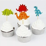 Dinosaur Cupcake Topper Multicolor 12 Pieces per set toys for girls