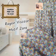 Kain Rayon Viscose Motif Zara