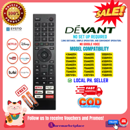 Devant Smart TV Android Remote Devant UHD TV Remote for Devant 43uhd204 50UHD204 55uhd204 75uhd204 4