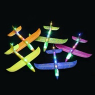 Outdoor Toys Kids EPP Foam Led Airplane, Led Throwing Airplane Glider Aircraft for Kids