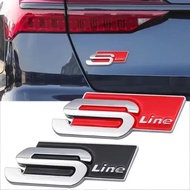1pc Audi Metal logo Sticker Badge Decoration Decals For Sline TT Q2 Q3 Q5 Q7 Q8 A3 A4 A5 A6 A7 R8 B5