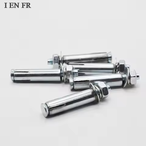 2/5/10/20pcs M6 M8 M10 M12 M14 M16 Carbon Steel Zinc Plated Wedge Anchor Expansion Bolt Extended Ext