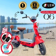 [BESTSELLER] ★LEM★ NEW Q6 Electric Bike 2Seater Electric Scooter Kids Adult Teen Basikal Elektrik