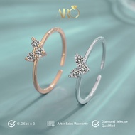 ARO JEWEL - 18K Gold Plated Moissanite Ring - Devina Moissanite Ring 0.06ct x 3