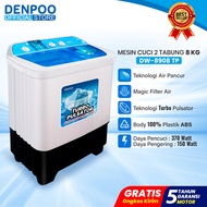 Denpoo Mesin Cuci 2 Tabung DW 8908 8KG