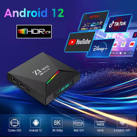 WIFI 2.4G&5G Android TV box Home Satellite TV Receiver BT 5.0 Digital Converter Box Miracast Airplay