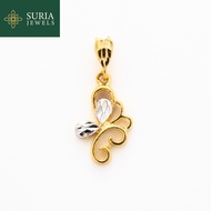 SURIA JEWELS | 2C Loket Rama-rama Butterfly Pendant (EMAS 916/22K)